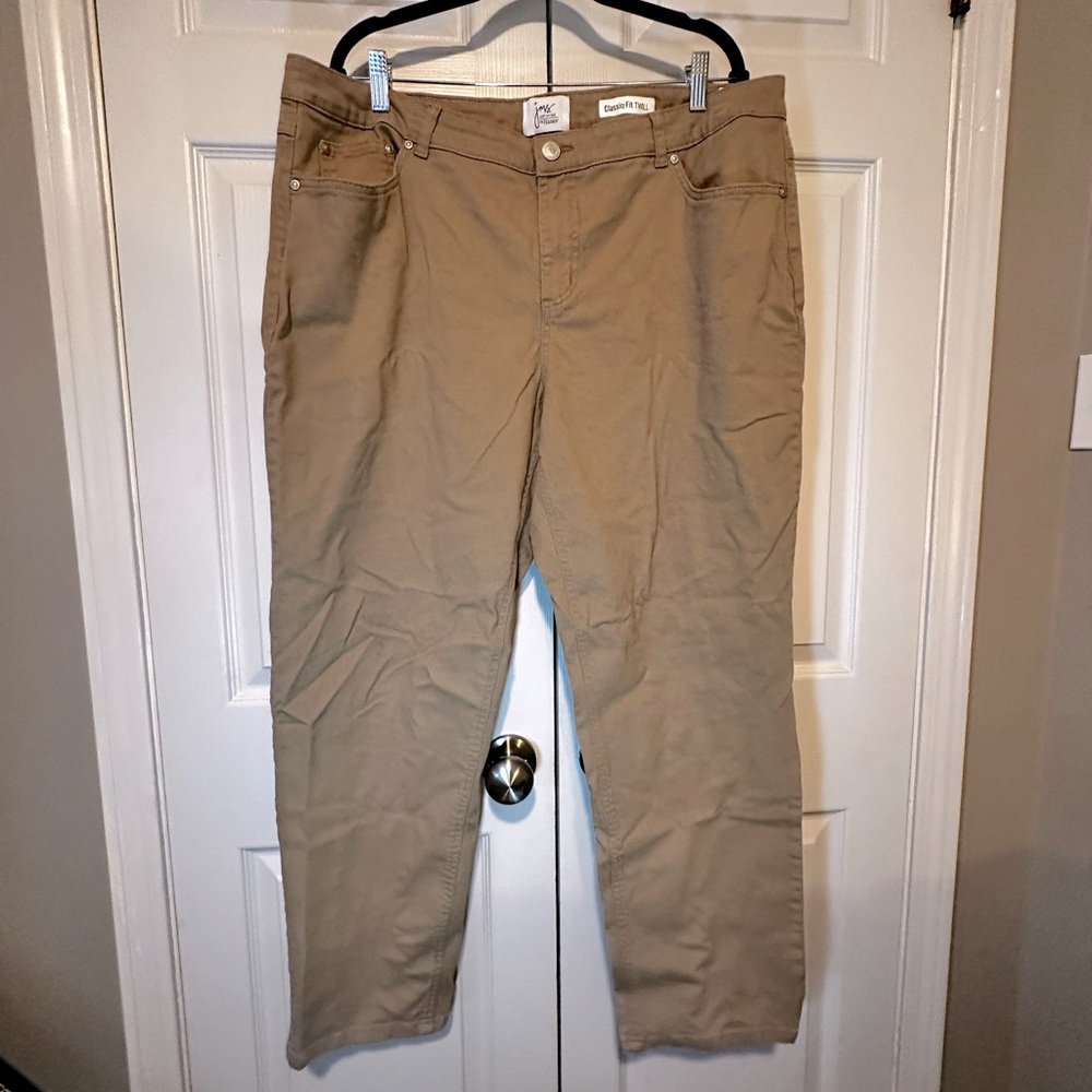 Hanes Just My Size 22W cotton stretch denim pants